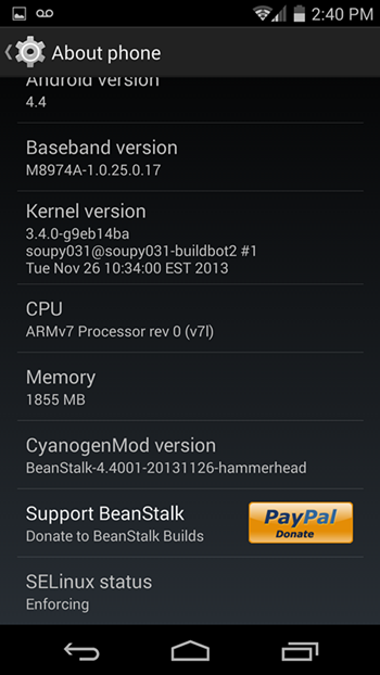 Google Nexus 5 ROM ǹٷBeanstalk v4.4.2 ̬Ļ Զ嵼 ߼