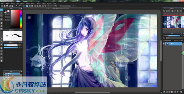 0  medibang paint pro是一款完全免费的漫画绘画软件.详情>>