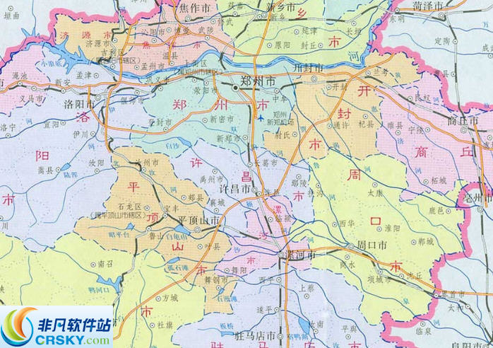 河南地图电子版 高清版