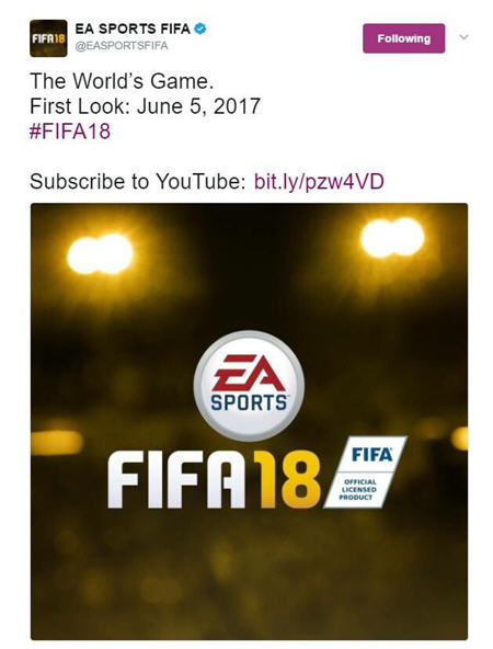 FIFA18发布