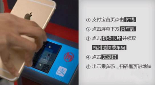 支付宝接入杭州地铁 可直接扫码过闸