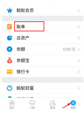 支付宝年度账单入口