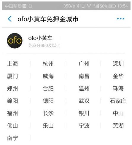 ofo开启免押金一周年活动