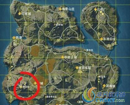 荒野行动甜水瀑布