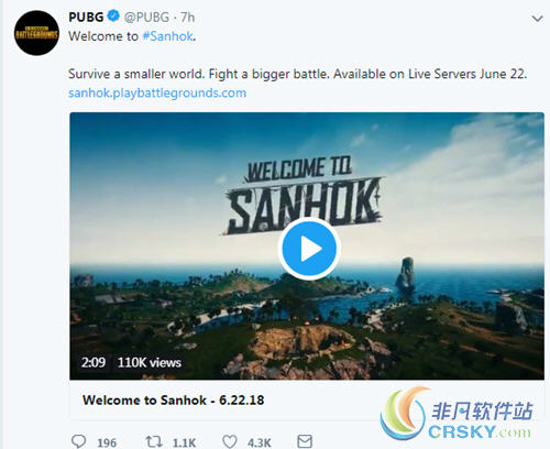 绝地求生大逃杀sanhok宣传片